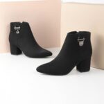 Metro Women's Fashion Ankle Party Boot with Heel - Image 6